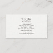 new age Spirituele reddingsbloem Visitekaartje (Achterkant)