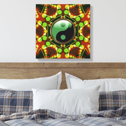 New age Star Bubbles Canvas Afdruk (Insitu (Slaapkamer))