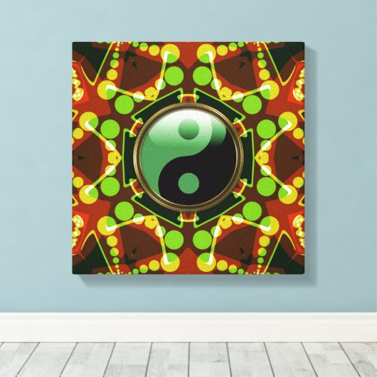New age Star Bubbles Canvas Afdruk (Insitu (Houten vloer))
