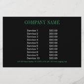 New Age Yoga-instructrice smaragdgroene Mandala Flyer (Achterkant)