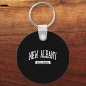 New Albany High School Hs New Albany In Varsity Sr Sleutelhanger (Voorkant)
