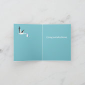 New Baby Boy Editable Kaart (Binnen)