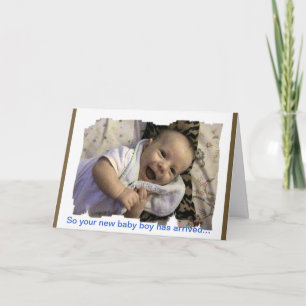 New Baby Boy Gefeliciteerd Kaart