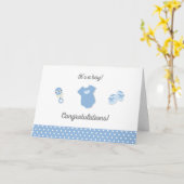 New Baby Boy Gefeliciteerd Kaart (Gele Bloem)