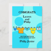 New Baby Boy Gefeliciteerd Kaart (Voorkant)