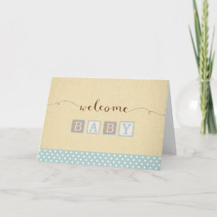 New Baby Boy Gefeliciteerd Kaart