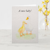 New Baby Card Kaart (Gele Bloem)