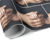 New Baby' Hand In Man's Hand Cadeaupapier (Rol Hoek)