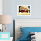 New Baby Newborn Name Foto Birth Stat Gold Silver Folie Afdrukken (Insitu (Slaapkamer))