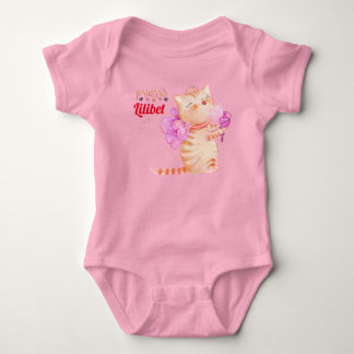 New Baby Princess Lilibet Cute Kitten genaamd Baby Romper