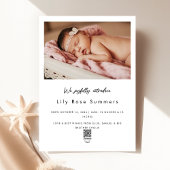 New Babys Eerste Kerstmis Geboorte Aankondiging Fo