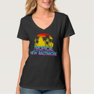 New Baltimore Michigan Funny Ironic Weather T-shirt