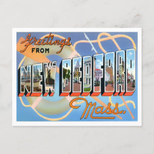 New Bedford, Massachusetts  Big Letters Briefkaart