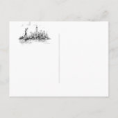 New Beginnings NYC Skyline Verhuisaankondiging Aankondigingskaart (Achterkant)