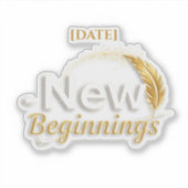 New Beginnings Sticker / Sticker Nuevos Comienzos (Devant)