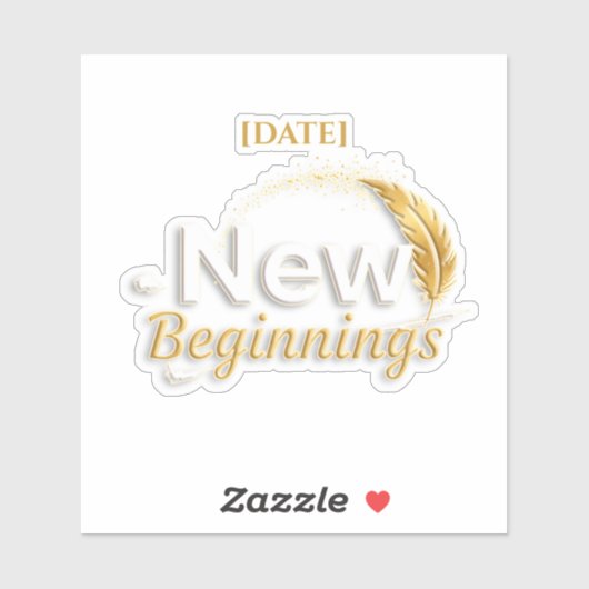 New Beginnings Sticker / Sticker Nuevos Comienzos (Feuille)
