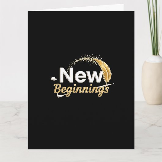 New Beginnings / Tarjeta Nuevos Comienzos Kaart (Voorkant)