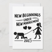 New Beginnings Under New Managment 2025 Feestdagenkaart (Voorkant)