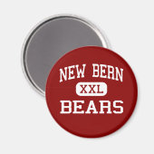 New Bern - Beren - Hoog - New Bern North Carolina Magneet (Voorkant / Achterkant)