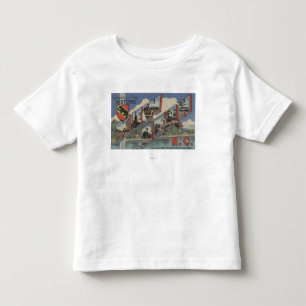 New Bern, North Carolina - Large Letter Scenes Kinder Shirts