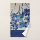 New Blue Poppies Serviette Set (Serviette à main)