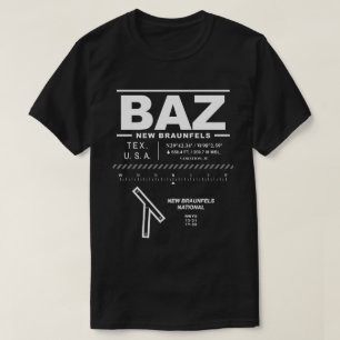 New Braunfels National Airport BAZ USAA T-shirt
