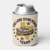 New Braunfels, Texas Blikjeskoeler (Blikje Voorkant)