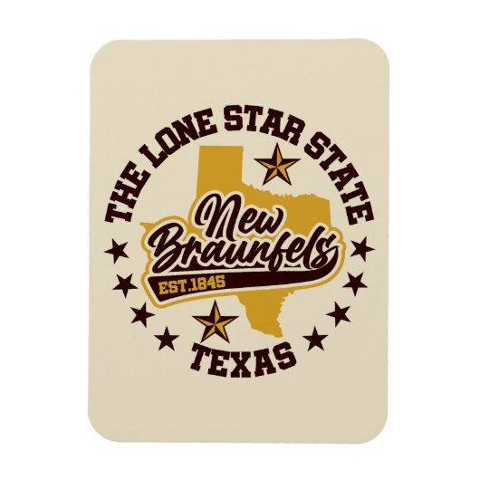 New Braunfels, Texas Magneet (Verticaal)