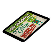 New Braunfels Texas Robot - Funny  Magneet (Linkerzijde)