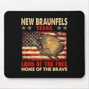 New Braunfels Texas Vlag van de Verenigde Staten o Muismat