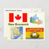 New Brunswick Canada Briefkaart (Voorkant / Achterkant)