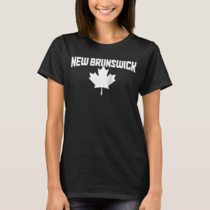 New Brunswick Canada Maple Leaf Red Canadese vlag T-shirt