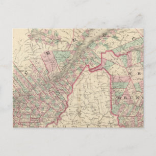 New Brunswick en Quebec Briefkaart