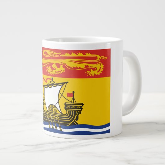 New Brunswick Flag Grote Koffiekop (Voorkant rechts)