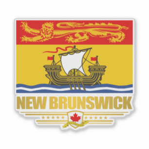 New Brunswick Flag Sticker