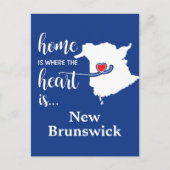 New Brunswick Home is waar het hart is Briefkaart (Voorkant)
