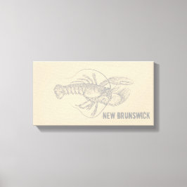 New Brunswick Lobster Canvas Afdruk