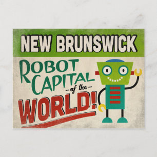New Brunswick New Jersey Robot - Funny  Briefkaart
