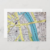 New Brunswick, NJ  Map Briefkaart (Voorkant / Achterkant)