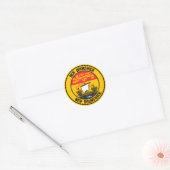 New Brunswick Round Emblem Ronde Sticker (Envelop)