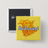 New Brunswick Vierkante Button 5,1 Cm (Voorkant /achterkant)