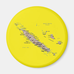 New Caledonia Map Magnet Magneet