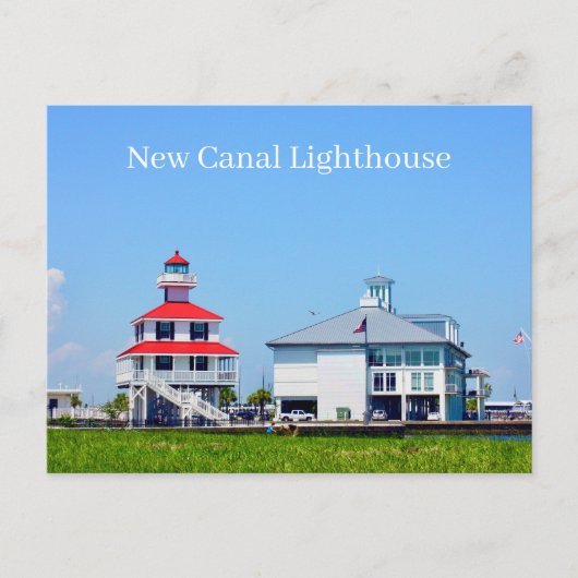 New Canal Lighthouse New Orleans LA USA Postcard Briefkaart (Voorkant)