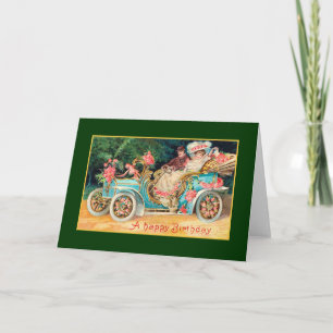 New Car Happy Birthday Fine  Kaart