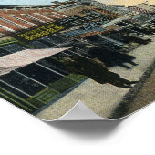 New Castle, Indiana Broad St Trolley Poster (Hoek)