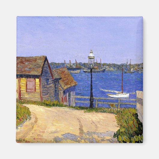 New Castle, New Hampshire, 1909 schilderij Magneet (Voorkant)