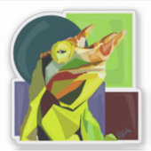 New Cham On The Block—Jackson’s Chameleon  Sticker (Voorkant)