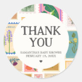 New Chapter Baby Shower  Ronde Sticker (Voorkant)