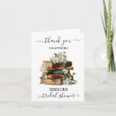 New Chapter Begins Book Bridal Shower  Bedankkaart (Voorkant)