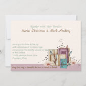 New Chapter Begins Wedding Invitation (Devant)